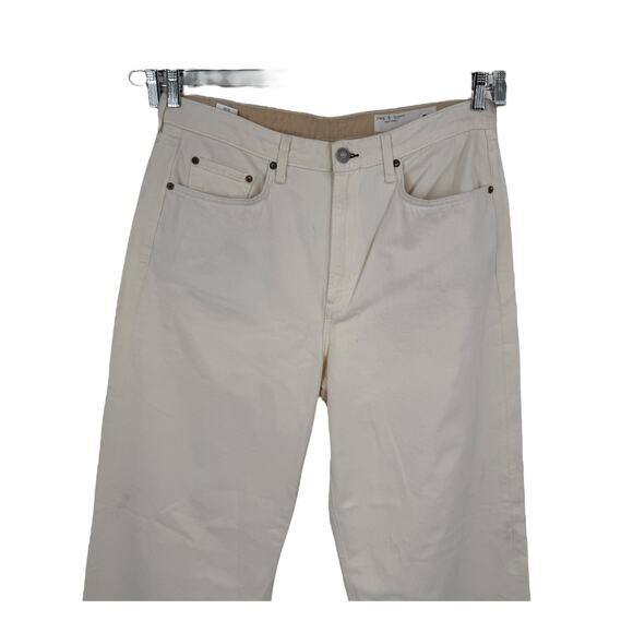 Rag & Bone Featherweight Logan Wide-Leg Jeans beige size 32 - Picture 2 of 7